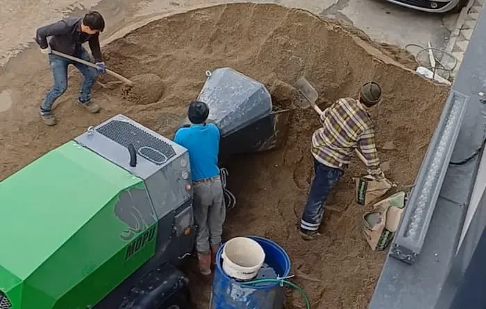 Beton döküm çalışması
